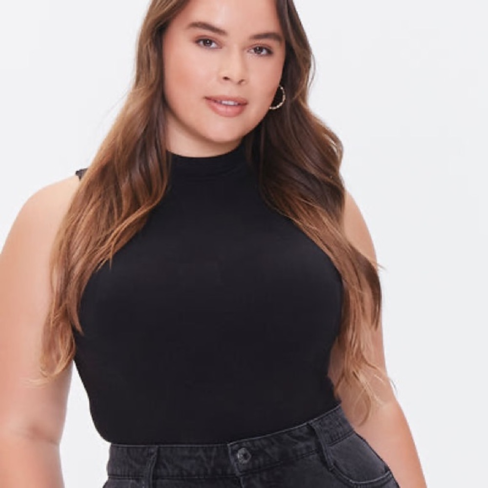 Plus Size Sleeveless Bodysuit